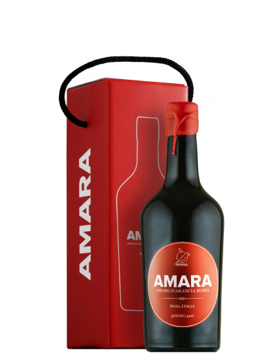 Amara Liquore Amaro Di Arancia Di Sicilia 0,50 l con box