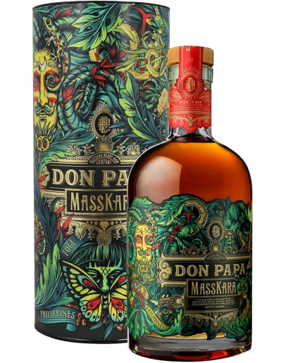 Rum Don Papa Masskara con tubo
