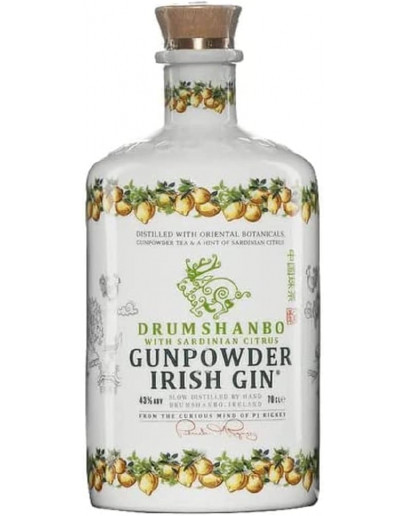 Gin Drumshanbo Gunpowder Irish Sardinian Ceramic