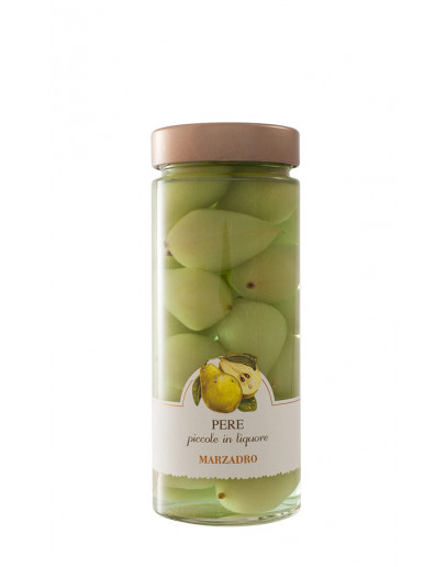 Vaso di frutta Pere Santa Lucia in liquore 30 cl