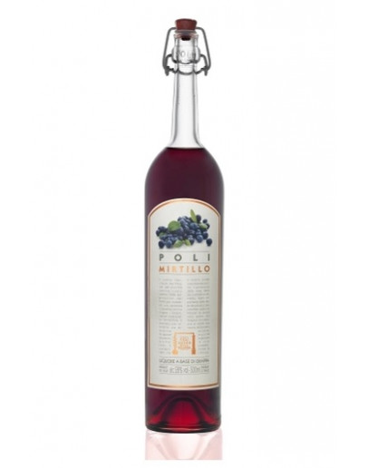 Liquore con Grappa Poli e infuso di mirtilli