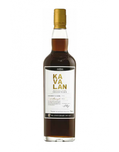 Whisky Kavalan Sherry Cask 70th Anniversary Velier